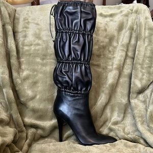 NIB! Roberto Cavalli Knee High Leather Boots